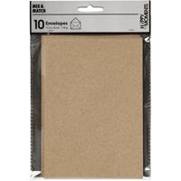 Creativ Company Enveloppen, afmeting envelop 11,5x16 cm, 110 gr, naturel, 10 stuk/ 1 doos - thumbnail