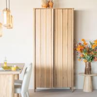 Eleonora Opbergkast 'Jake' Eiken, 210 x 102cm, kleur Naturel - thumbnail