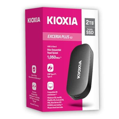 Kioxia Exceria Plus G2 2 TB USB Type-C 3.2 Gen 2 (3.1 Gen 2) Zwart