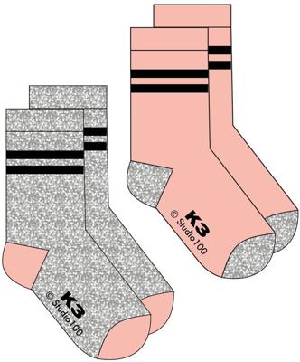 Studio 100 101721-35/38 sok Grijs, Roze Vrouw