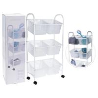 Bathroom Solutions Badkamertrolley met 6 manden - thumbnail