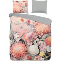 Good Morning Dekbedovertrek "bloemen" - Roze - (200x200/220 cm) - Katoen - thumbnail