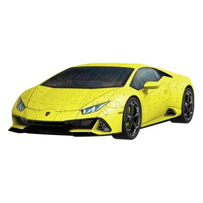 Ravensburger 3d puzzel lamborghini huracan evo giallo, 108st. Ravensburger 3d puzzel lamborghini huracan evo giallo, 108st.