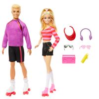 Barbie-Fashionistas-Doos met poppen en rolschaatsaccessoires HXK90 - thumbnail