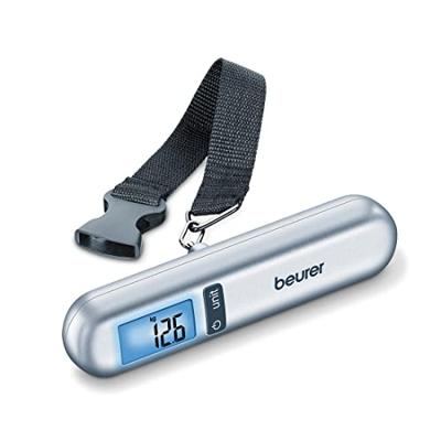 Beurer 732.12 732.12 Kofferweegschaal Weegbereik (max.) 40 kg Resolutie 10 g werkt op batterijen Zilver Beurer 732.12 732.12 Kofferweegschaal Weegbereik (max.) 40 kg Resolutie 10 g werkt op batterijen Zilver