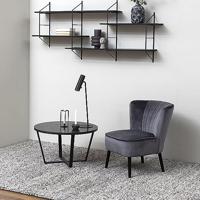 Bendt Ronde Salontafel 'Per' Zwart Marmerlook, Ø77cm - thumbnail