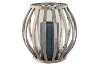 Kaarshouder Home ESPRIT Zilverkleurig Kristal Staal 19 x 19 x 19 cm - thumbnail