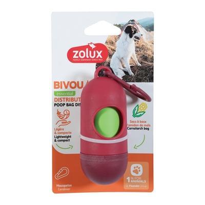 ZOLUX BVK POEPZAKHOUDER + 15 POEPZAKJES ROOD ZOLUX BVK POEPZAKHOUDER + 15 POEPZAKJES ROOD