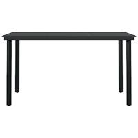 5-delige Tuinset met kussens poly rattan en glas - thumbnail