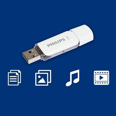 Philips FM32FD70B USB flash drive 32 GB USB Type-A 2.0 Wit Philips FM32FD70B USB flash drive 32 GB USB Type-A 2.0 Wit