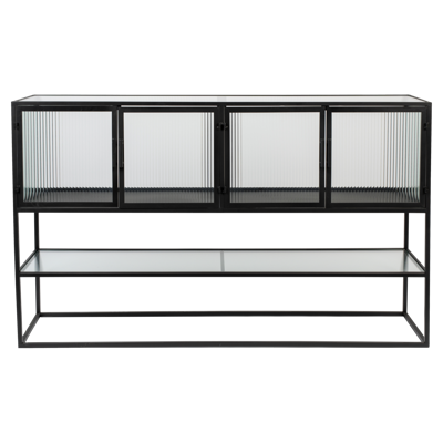 Dutchbone Dressoir 'Boli' Glas en metaal, 150cm