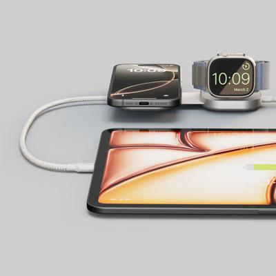 ZENS Inductie lader 20 W ZECC07W ZECC07W/00 Uitgangen Qi-standaard, Apple MagSafe, USB-C Wit