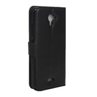 Voor Wiko UFeel Fab Litchi textuur horizontaal flip PU lederen draagtas met houder & kaartsleuven & Wallet(Black) - thumbnail