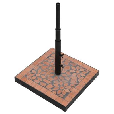 VidaXL Parasolvoet vierkant 12 kg terracottakleurig - thumbnail