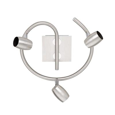 Trio PlafondspotMichael 3-lichts nikkel mat - 803090307