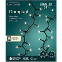 Lumineo Compact Kerstverlichting Binnen/Buiten 34M Groen 1500 LEDs Warm Wit Dimmer Timer - thumbnail