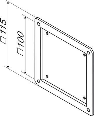 ROLINE VESA Adapter 75x75 naar 100x100