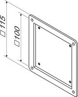 ROLINE VESA Adapter 75x75 naar 100x100 - thumbnail