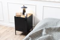 Bendt Nachtkastje 'Lua' zwart metaal, 40 x 60cm - thumbnail