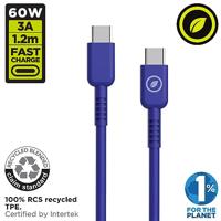 Kabel USB-C naar USB-C Muvit for Change Blauw 1,2 m - thumbnail
