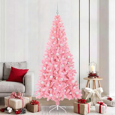 VidaXL Kerstboom met 300 led met standaard roze 210 cm pvc VidaXL Kerstboom met 300 led met standaard roze 210 cm pvc