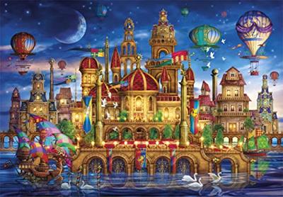 Clementoni High Quality Collection Puzzel Downtown 1000 Stukjes + Poster - thumbnail