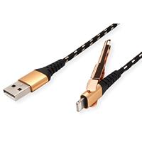ROLINE GOLD 8pin naar USB 2.0 kabel voor iPhone, iPod, 1 m - thumbnail