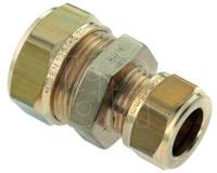 Bonfix knelkoppeling - Rechte verloopkoppeling - 12mm x 10mm - Messing - thumbnail