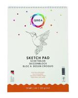 Schetsblok qrea a4 24vel 120gr spiraal | 5 stuks - thumbnail