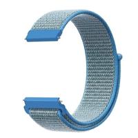 By Qubix - Sport Loop nylon bandje - Blauw - Compatible met Garmin Vivoactive 6 / Vivoactive 5 / Vivoactive 3 - Compatible Garmin bandje - Bandbreedte: 20mm - thumbnail