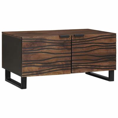 Salontafel Bruin en zwart 80 x 50 x 40 cm