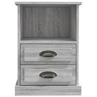 Nachtkastjes 2 st 43x36x60 cm grijs sonoma eikenkleurig - thumbnail
