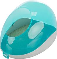 TRIXIE ZANDBAD DEGOES / CHINCHILLA'S KUNSTSTOF GRIJS / TURQUOISE 27X16X18 CM 2 ST - thumbnail