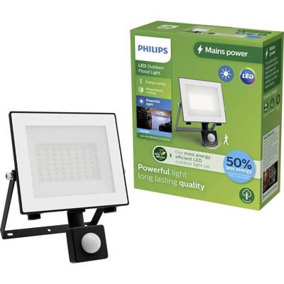Philips LED Lois 929004643301 LED-buitenschijnwerper met bewegingsmelder 14 W Lichtkleur (naam): Koudwit Philips LED Lois 929004643301 LED-buitenschijnwerper met bewegingsmelder 14 W Lichtkleur (naam): Koudwit