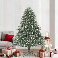 VidaXL Kunstkerstboom met 300 led groen 210 cm pvc en plastic en staal - thumbnail