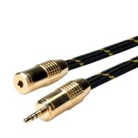 ROLINE GOLD 3,5mm audio verlengkabel Male/Female, 10 m - thumbnail
