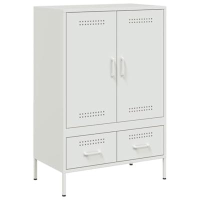 Hoge kast 68x39x101,5 cm staal wit