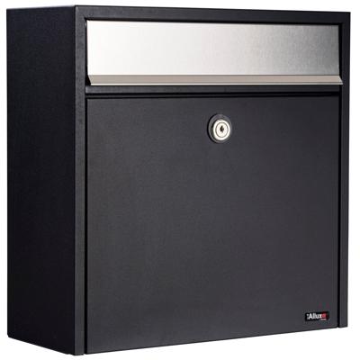 Allux Brievenbus Allux 2500 Zwart/Inox Klep - 40250070