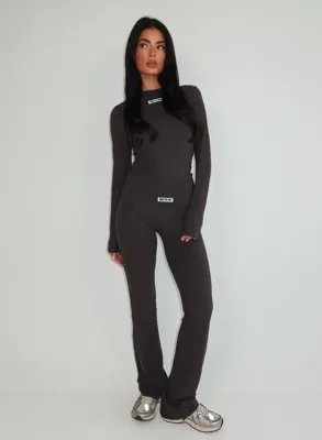 Unique The Label Nena Longsleeve Dames Donkergrijs - Maat S - Kleur: Donkergrijs | Soccerfanshop