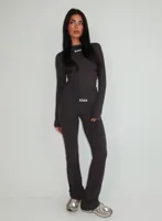 Unique The Label Nena Longsleeve Dames Donkergrijs - Maat S - Kleur: Donkergrijs | Soccerfanshop - thumbnail