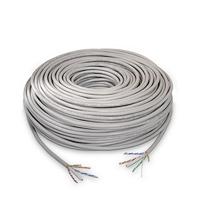 Nanocable 10.20.0502 - Ethernet-netwerk spoel RJ45 Cat.6 UTP stijve AWG24, 100% koper, grijs, 100 mts - thumbnail