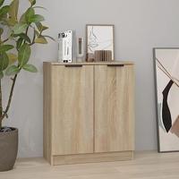 Dressoir 60x30x70 cm bewerkt hout sonoma eikenkleurig - thumbnail