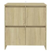 Dressoirs 2 st 70x41x75 cm bewerkt hout sonoma eikenkleurig - thumbnail