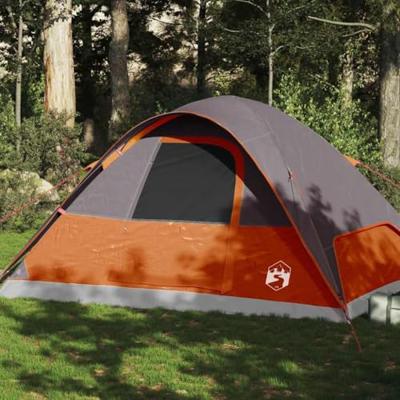 VidaXL Koepeltent 6-persoons waterdicht oranje VidaXL Koepeltent 6-persoons waterdicht oranje