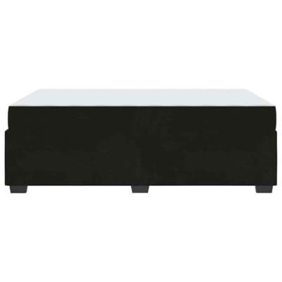 Bedframe met matras met matras Zwart 120 x 190 cm Fluweel