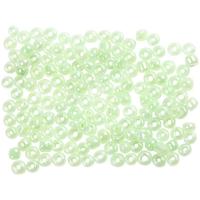 Creativ Company Rocailles, d 3 mm, afm 8/0, gatgrootte 0,6-1,0 mm, lichtgroen, 25 gr/ 1 doos - thumbnail