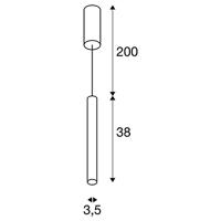 SLV HELIA AMBIENT 35 1003436 LED-hanglamp LED vast ingebouwd 7.5 W Zwart - thumbnail