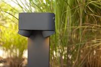 Staande tuinlamp donkergrijs met 2 GU10 fittingen &apos;Cypres&apos; 75 cm - thumbnail