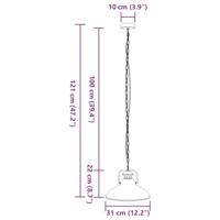 Hanglamp E27 31 cm ijzer zwart - thumbnail
