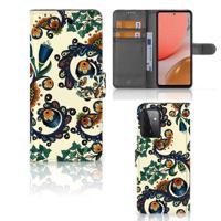 Wallet Case Samsung Galaxy A72 Barok Flower - thumbnail